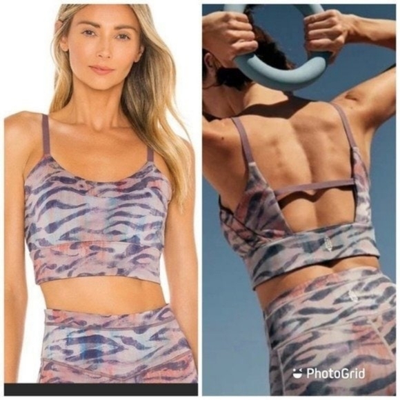 Free People Other - NWT Free People Beat The Heat bra in gray combo..size L